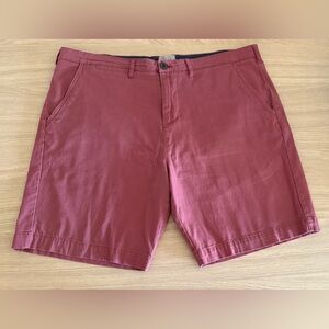 Jachs Flat Front Tailored Fit Shorts Size 38 Nantucket Red
